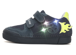 Chlapecké kožené blikací boty D.D.step S068-42389A