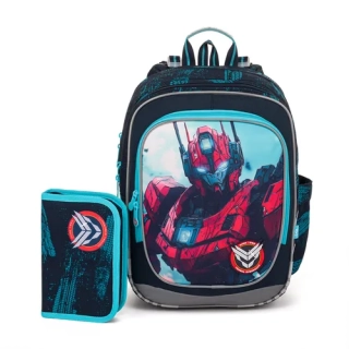 SET Školní batoh s penálem TOPGAL Endy 25075 robot